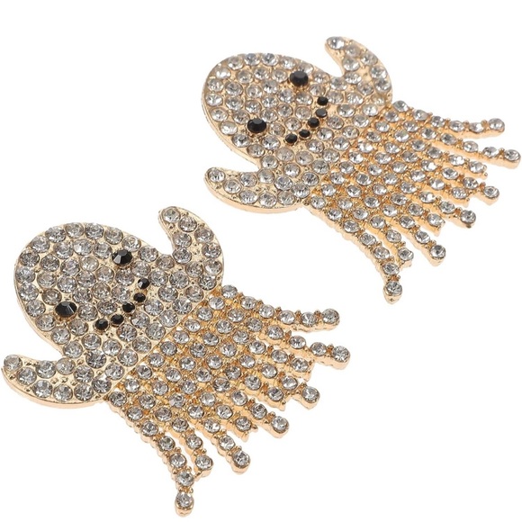 GHOST TASSEL EARRING STUDS! SUPER CUTE & FUN! - Picture 2 of 15